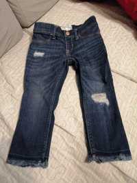 Spodenki 3/4 jeansowe na r110, 116 abercrombie