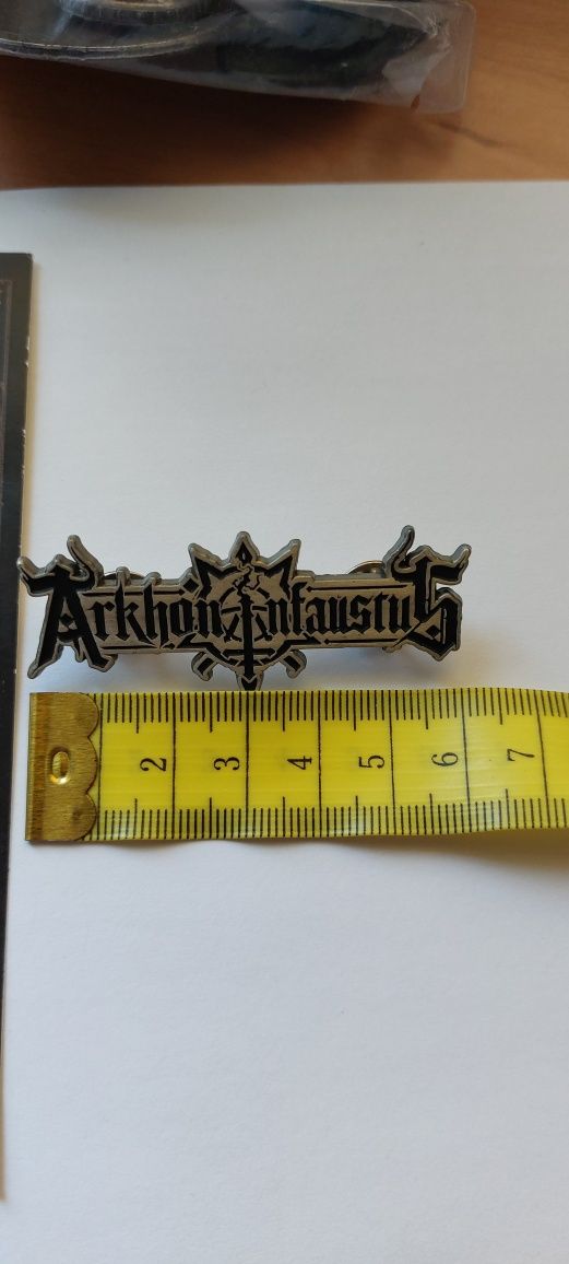 Arkhon Infaustus metal pin przypinka