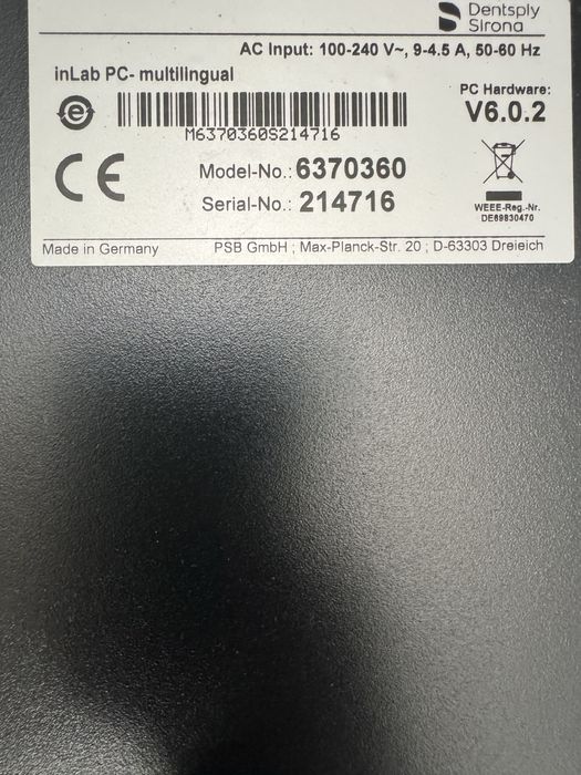 Scanner dentário INEOS X5 | Equipamento médico | Quase Novo
