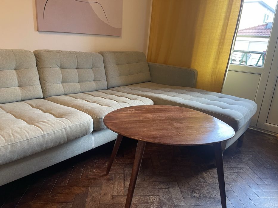 Sofá IKEA Landskrona Verde com Chaise Longue