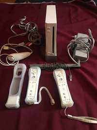 Wii + jogos + acessórios + WiiFit Plus