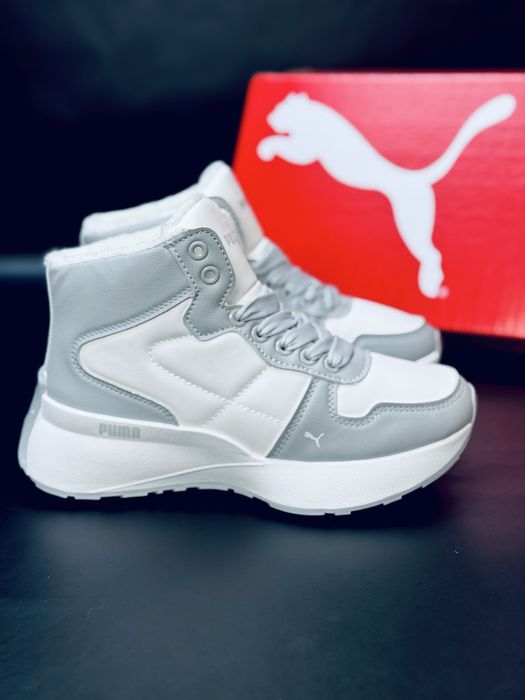Зимние кроссовки Puma, женские коасовки Пума, кросівки жіночі Пума