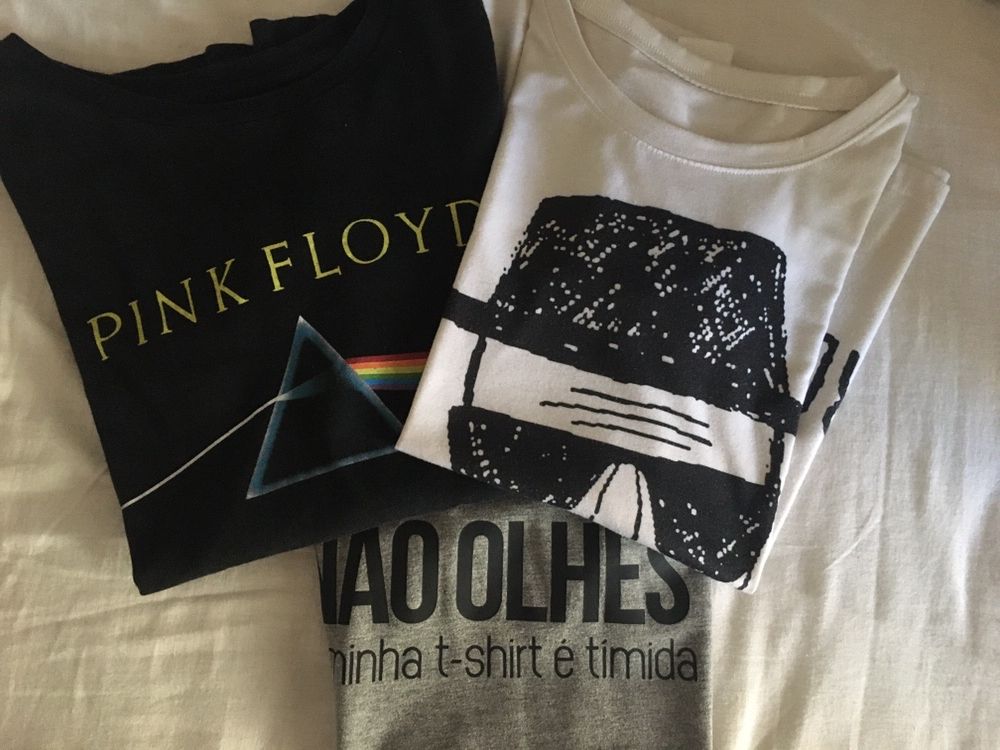 3 Tshirts em Ótimo Estado - Pink Floyd, Heisenberg, ...