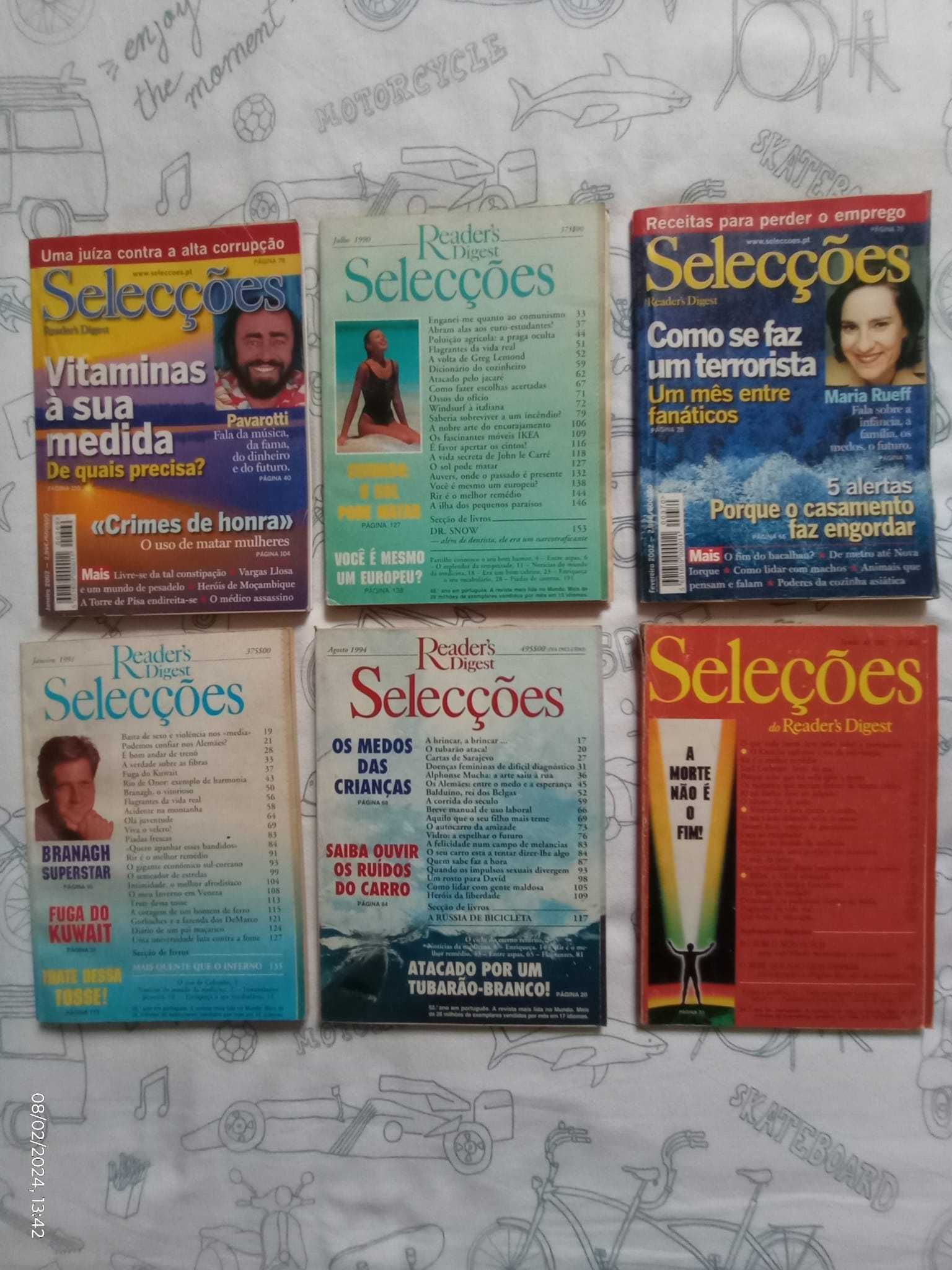 Vendo 42 revistas seleções reader's digest. Bom preço