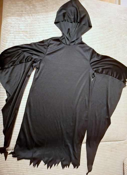 Strój na Halloweej duch demon dementor szata z kapturem 122/128