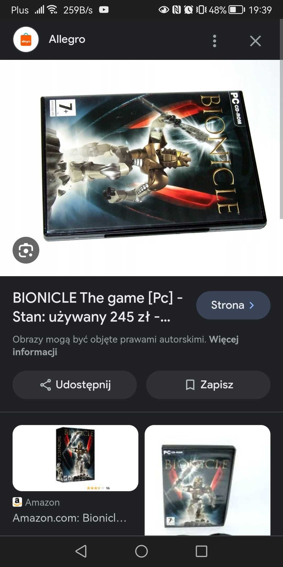Bionicle PS cd Rom disc1