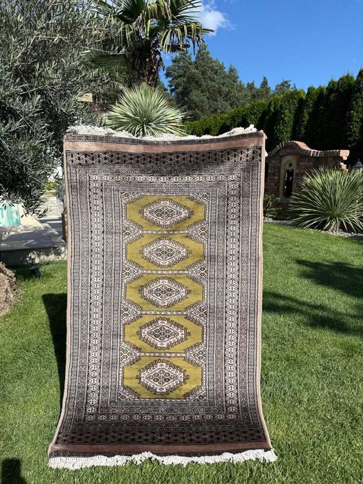 Dywanik Dywan kaszmirowy Pakistan Buchara ART DECO 160x94 gal. 10 tyś