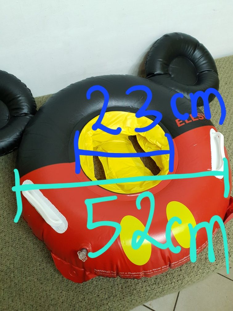 Nowe koło do pływania dla dzieci niemowląt Mickey średnica 52cm