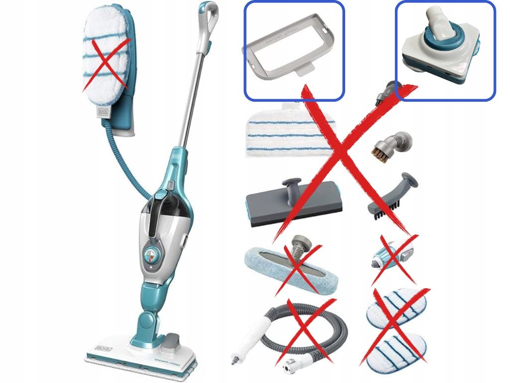 Mop parowy Black&Decker 1300 W / 600 ml