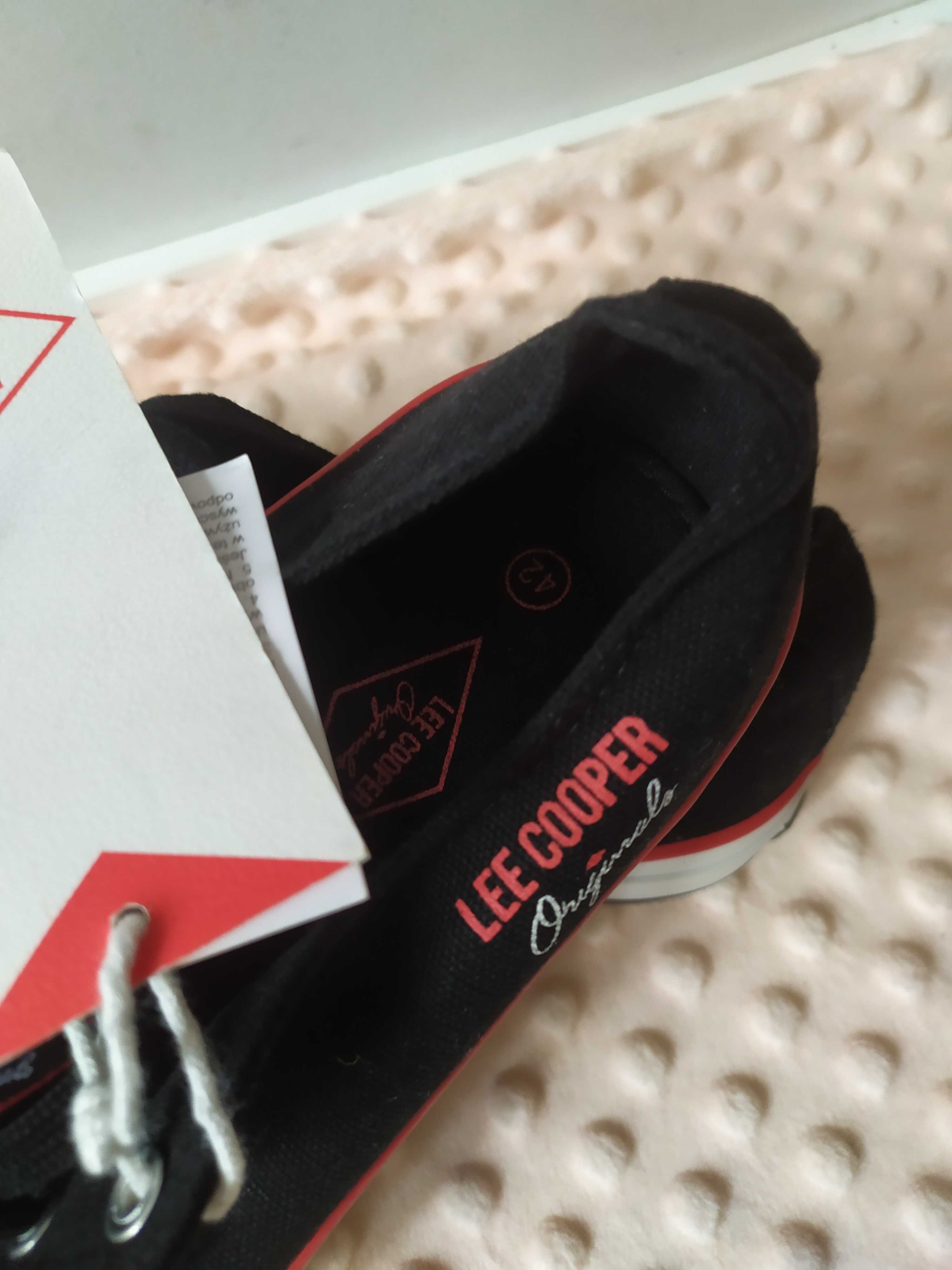 Trampki buty sneakersy Lee Cooper czarne 42