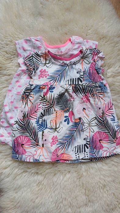 Zestaw 2 sukienek F&F 6-9 miesięcy 74