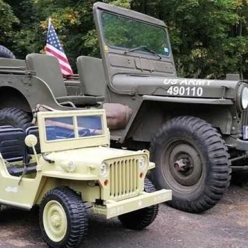 Auto na Akumulator dla dzieci Jeep Khaki 3 osobowe