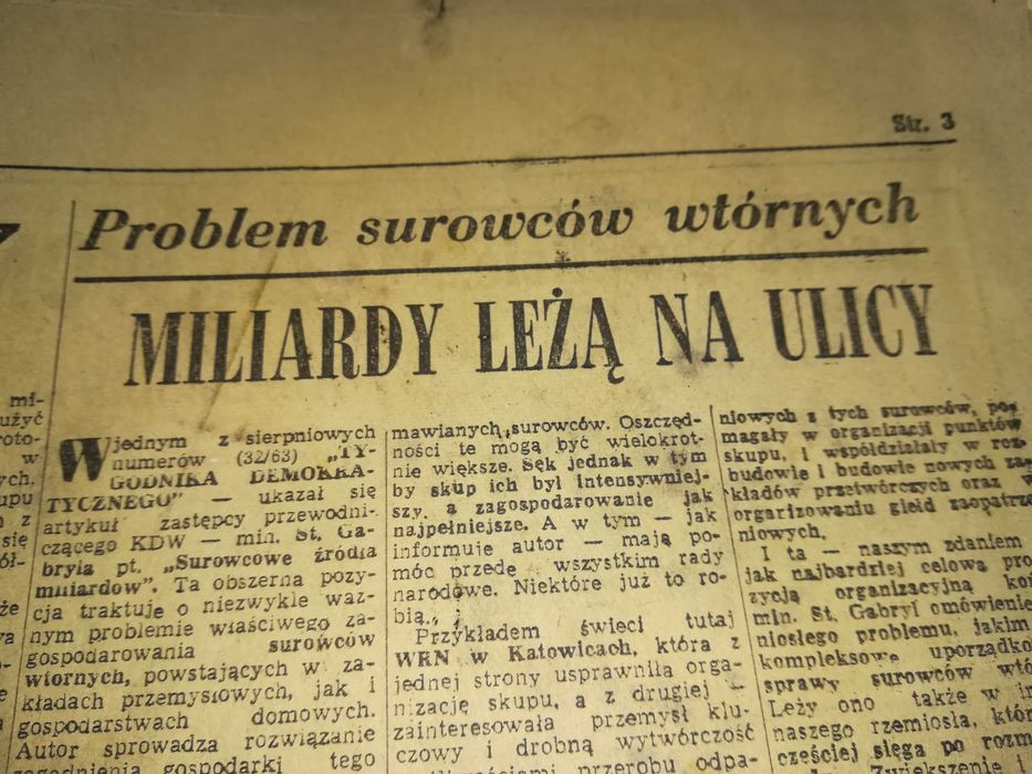 ,, Życie Warszawy '' stare czasopismo lata 1960, 38  sztuk