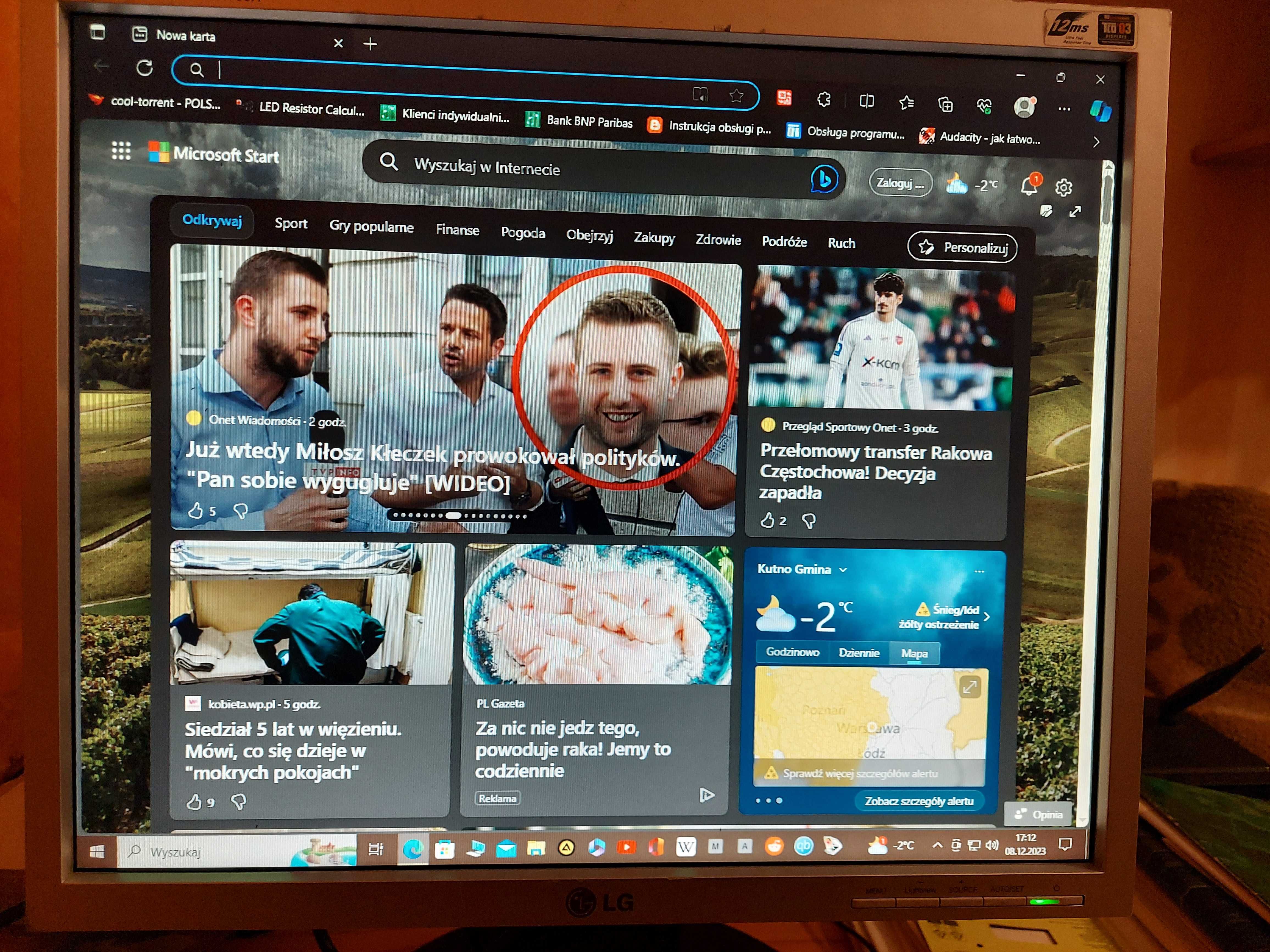Sprzedam w pełni sprawny Monitor LCD LG Flatron L175OH-SN