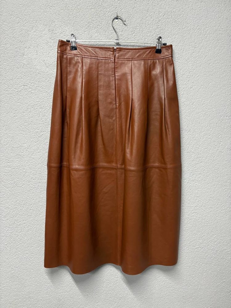 Спідниця шкіряна Via Masini 80 Firenze size 46 міді