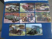 Coleção 8 calendários Carros antigos 1987