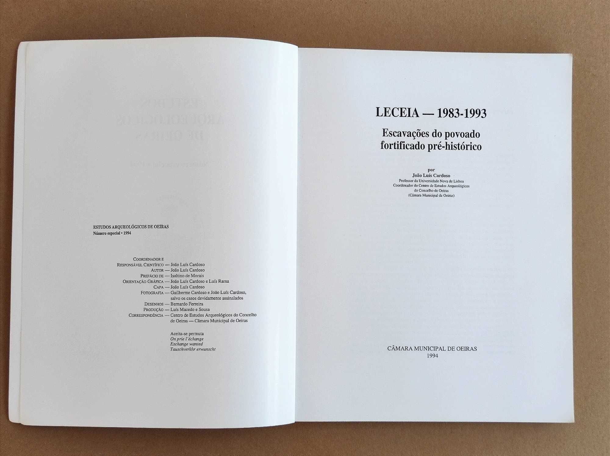 Livro Leceia (1983 a 93): Escavações Povoado Fortificado Pré-histórico
