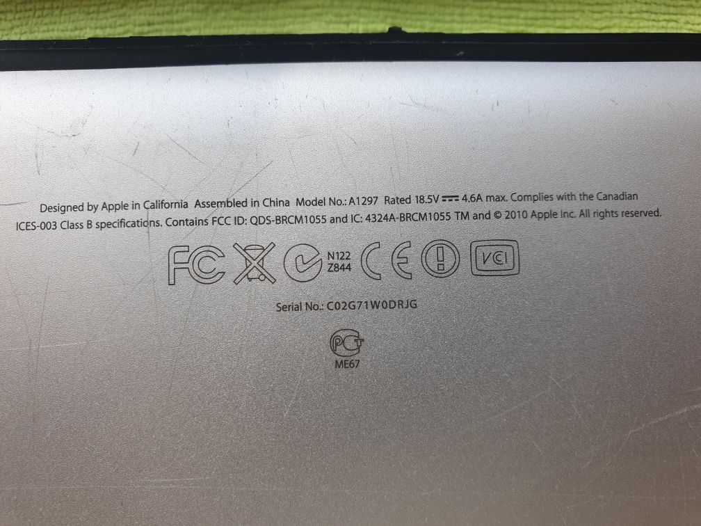 Macbook pro 17 2011 A1297 i7 16/256