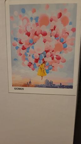 obraz malowanie po numerach balony