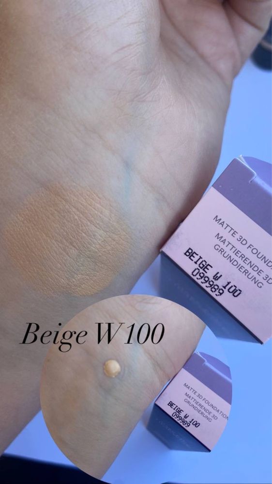 Podkład matujący Beige W100