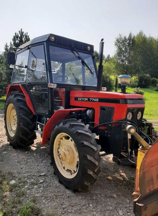 Zetor 7745   Zamiana Zetor Pług do śniegu