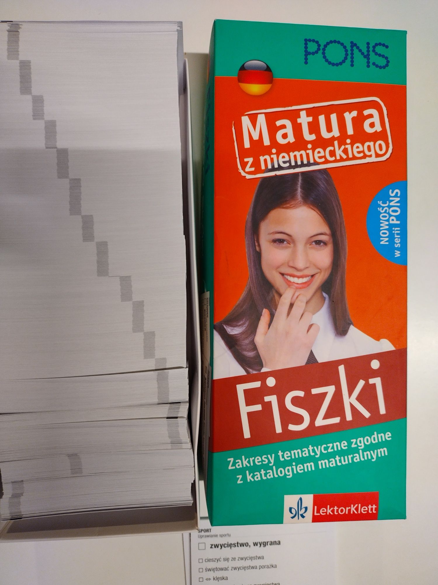 PONS Fiszki matura z języka niemieckiego - NOWE