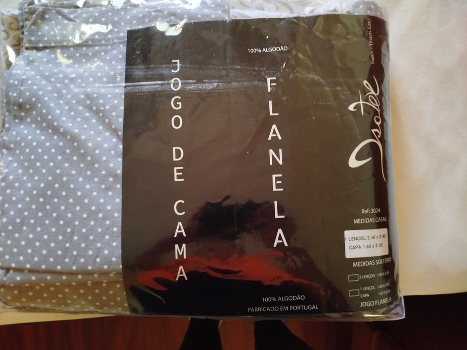 Lençóis cama de  solteiro  flanela