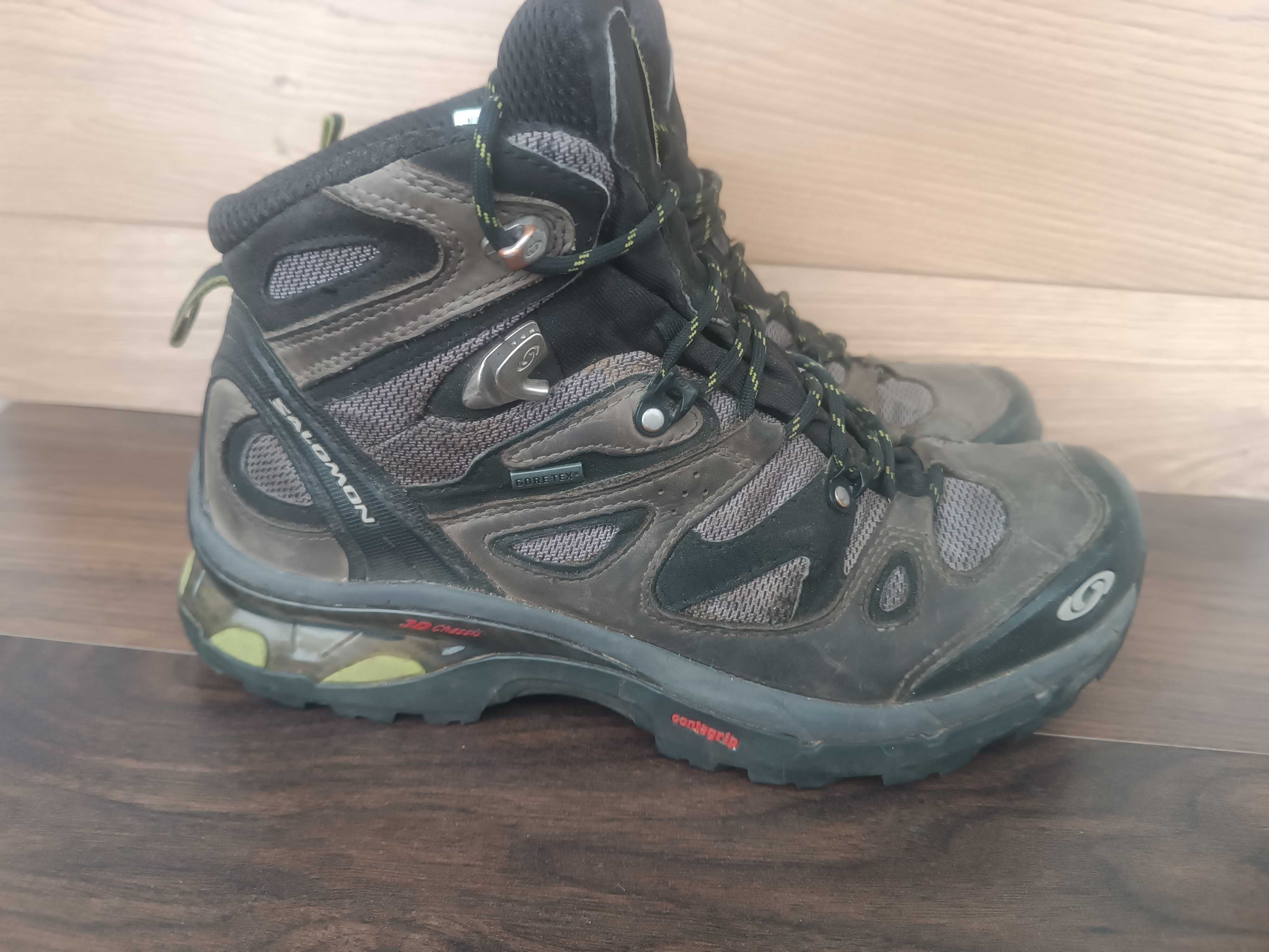 Ботинки берцы плотная кожа Salomon 4 D Quest 42 размер 26.5 см Vietnam