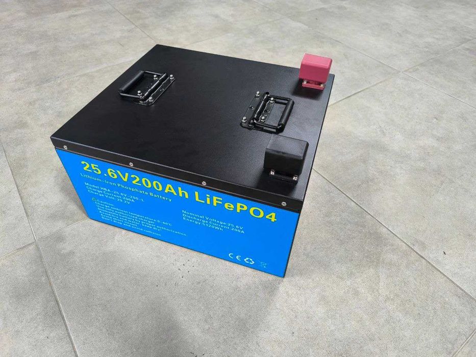 Акумуляторна батарея LiFePO4 25.6V (24V) 200AH в наявності