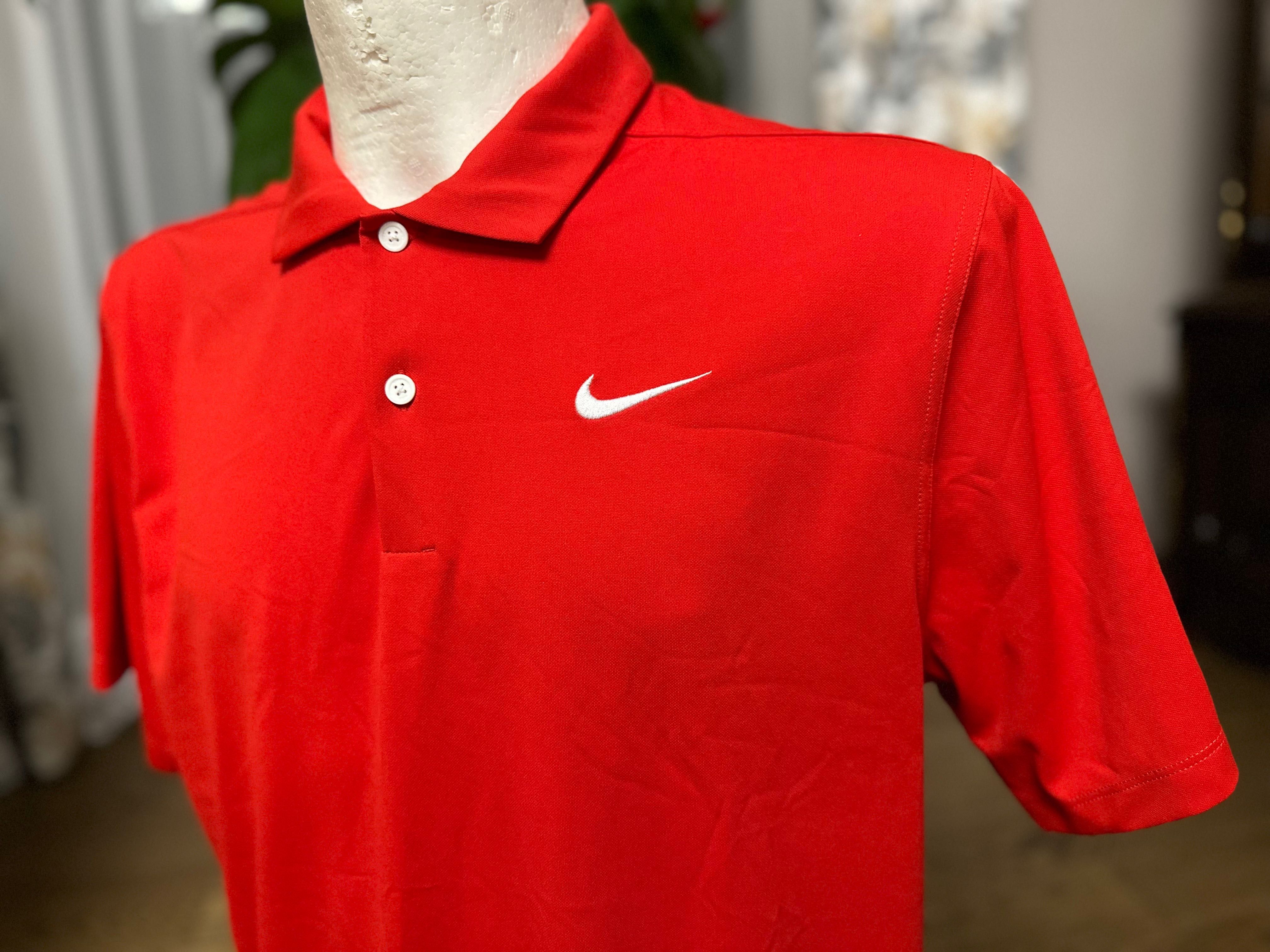 Koszulka polo męska Nike Dri-Fit L czerwona nowa unikatowa