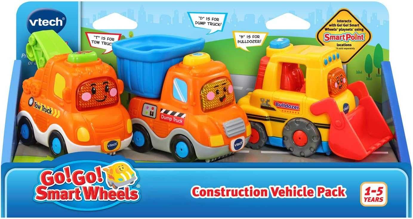 Набір машинок VTech Go! Go! Smart Wheels Construction Vehicle Pack