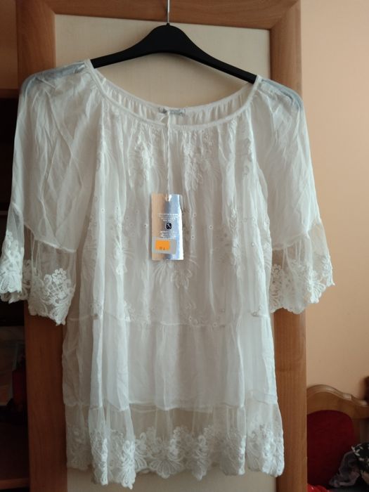 Bluzka biała made im italy