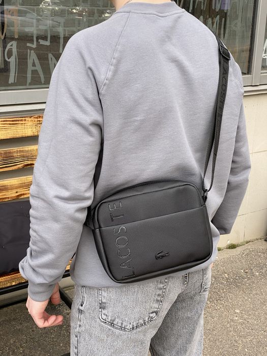 Чоловіча сумка Lacoste мужская сумка мессенджер барсетка через плечо