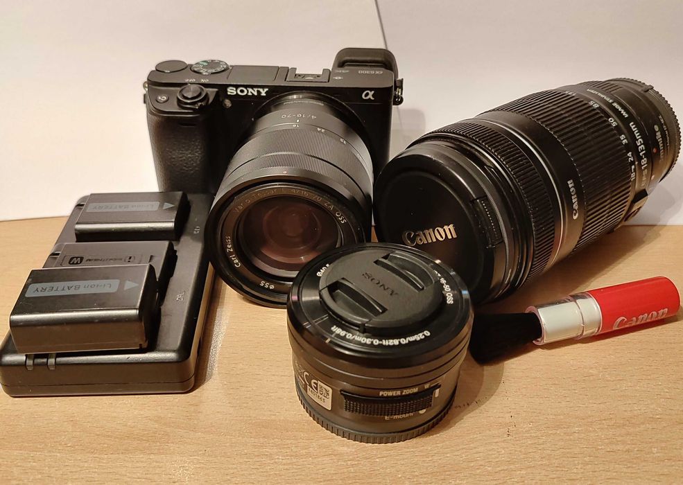 Sony 6300 4K, 3 об'єктива