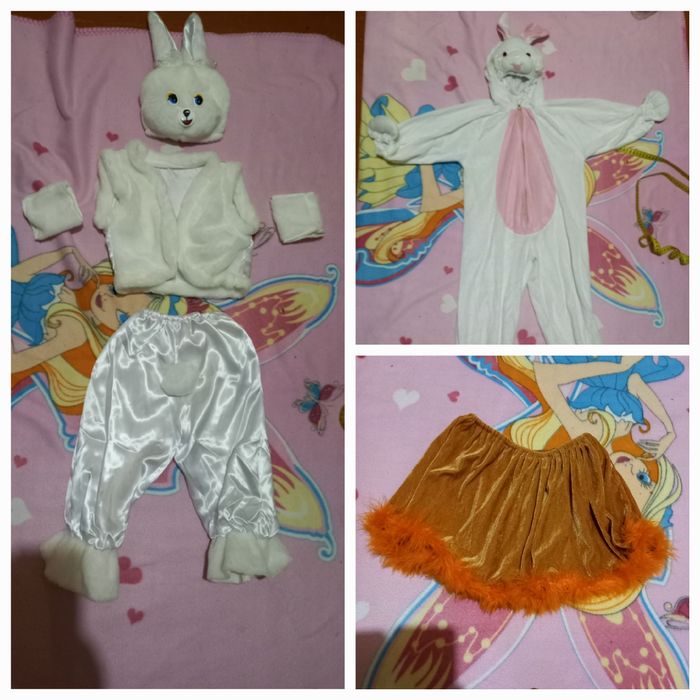 Новорічні карнавальні костюми.Зайчик,гарбуз,клоун,щенячий патруль,вовк