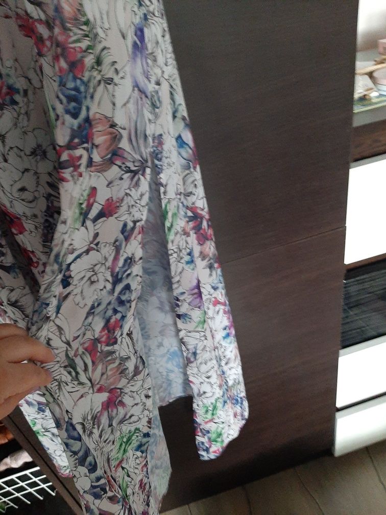 Sukienka długa kwiaty h&m 36