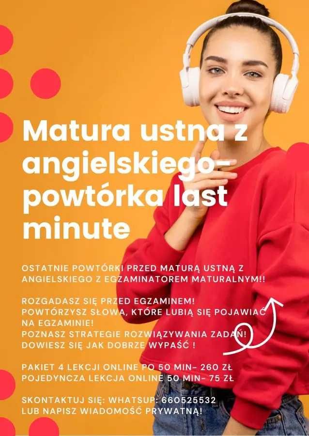 Angielski matura, egzaminy, business, ogólny online