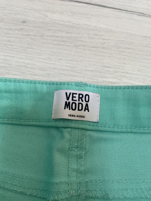 Jeansy skinny miętowe