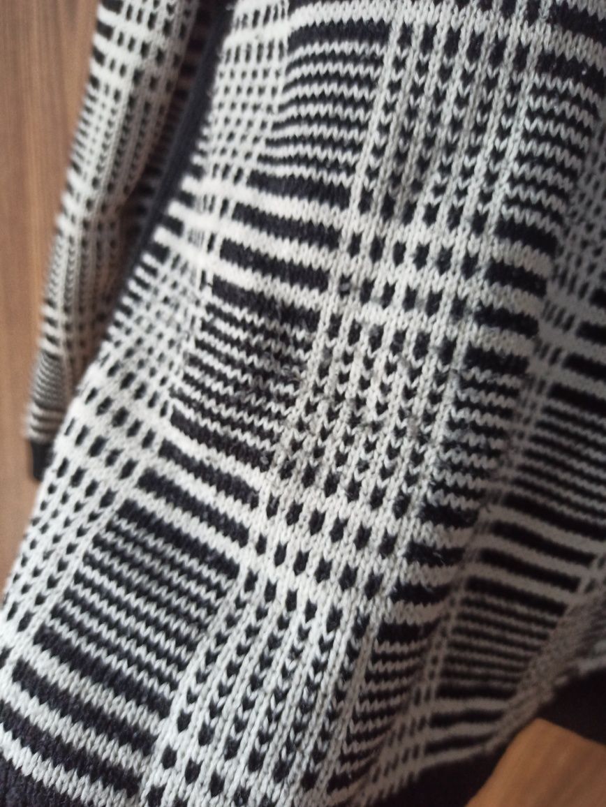 Sweter kratka pepitka papaya weekend M L