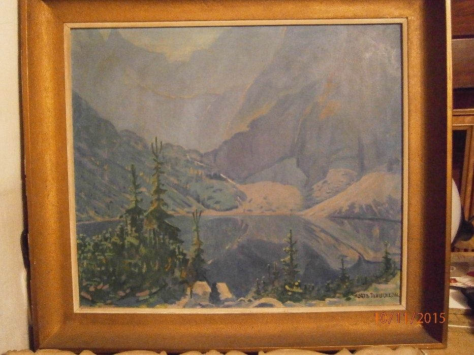Obraz Morskie Oko , Terlecki , płótno, olej , wym. 110x90 cm.