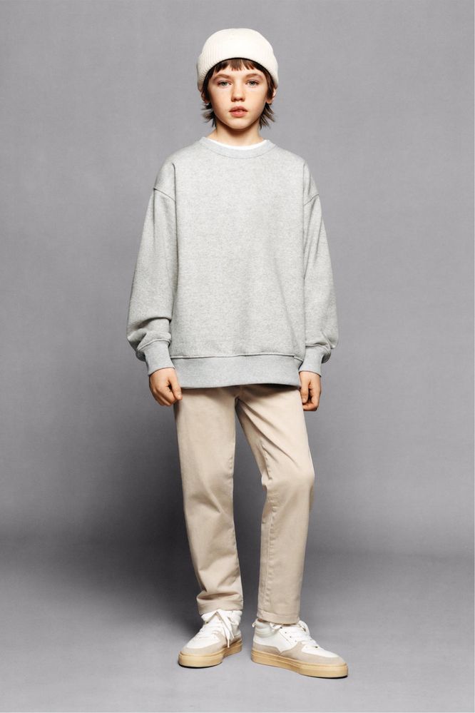 Як нові!Штани Чіноси Zara беж на 6-7років 122см прямі базові вільного