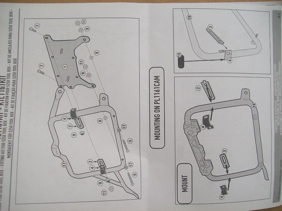 TL1161KIT zestaw CRF1000L ADV SPORT (18>19) Honda + skrzynka S250