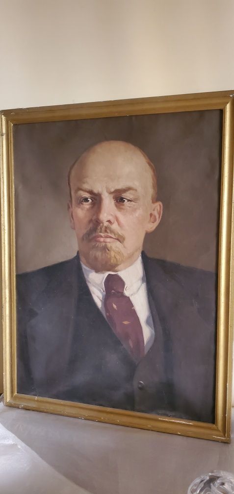 Картина маслом Ленин