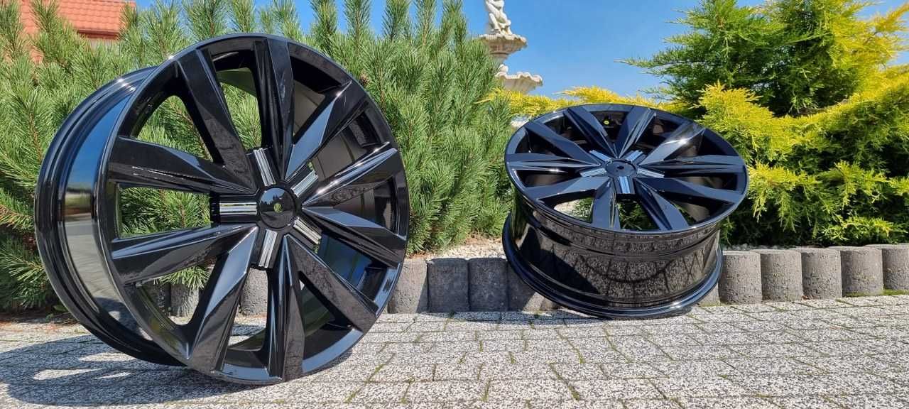Nowe FELGI B1351 do BUS VW T5 T6 AMAROK 18 Cali Czarne Wzmacniane