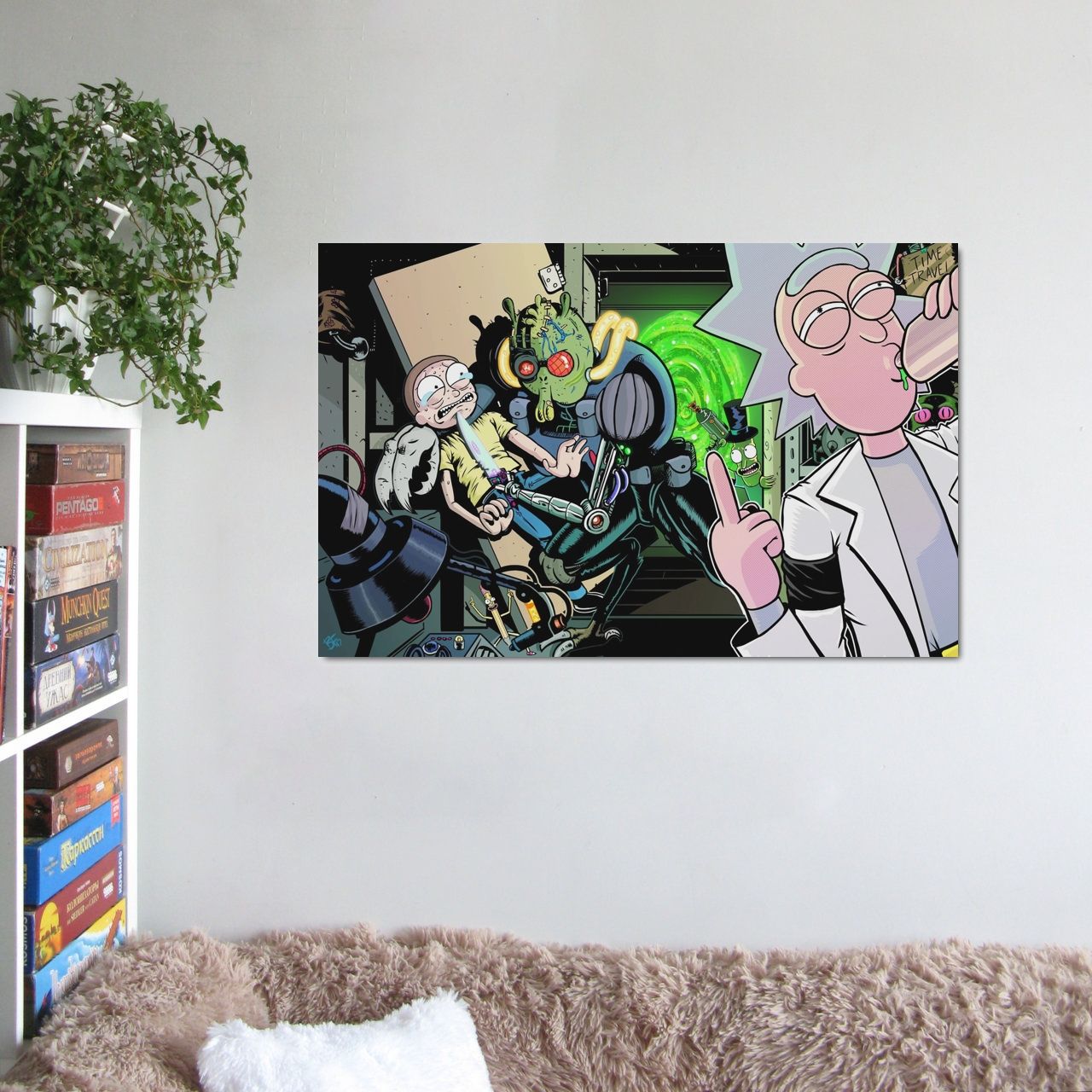 Рік та Морті, Rick and Morty, постер, картина на полотні