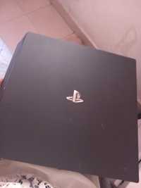 Playstation 4 com comando e jogos