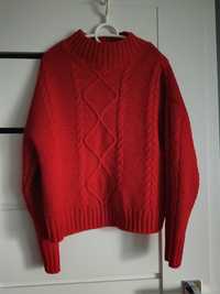 Czerwony sweterek Amisu półgolf L