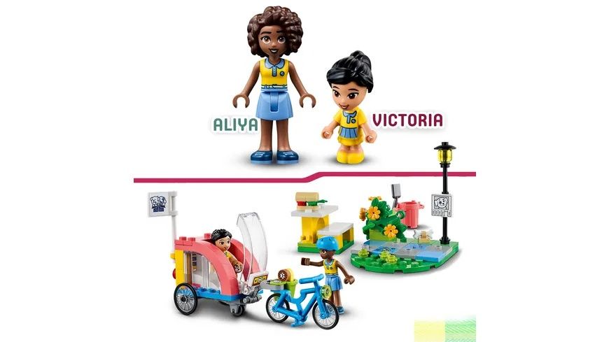 LEGO Friends Игрушечный велосипед для собак-спасателей с щенком. 6+