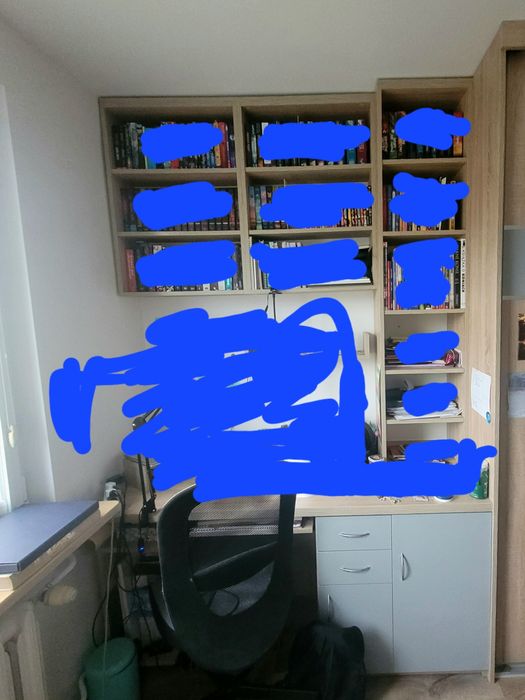 Szafa do zabudowy z biurkiem