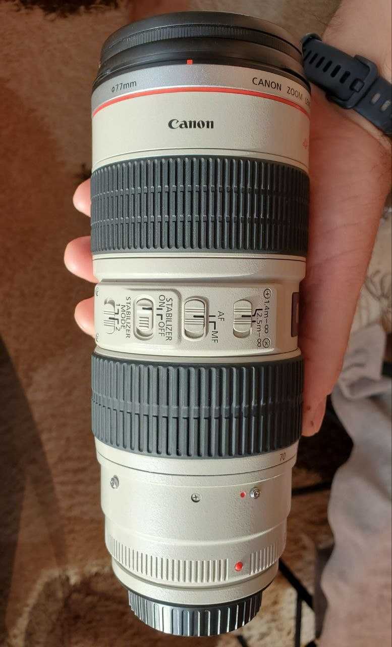 Canon EF 70-200 F2.8L USM IS (стаб), фактично новий, дуже різкий